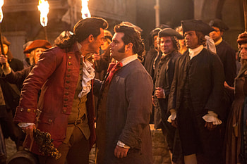 Luke Evans as Gaston, Charismatic villain, Disney's musical, Compelling performance HD wallpaper