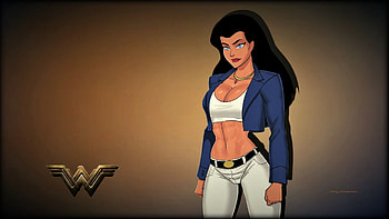 Wonder Woman Off Duty, wonder woman, nexus, villians, superman, dc comics, sexy woman, backgrounds, , cartoons, 1920x1080 only, anime, batman, diana prince HD wallpaper