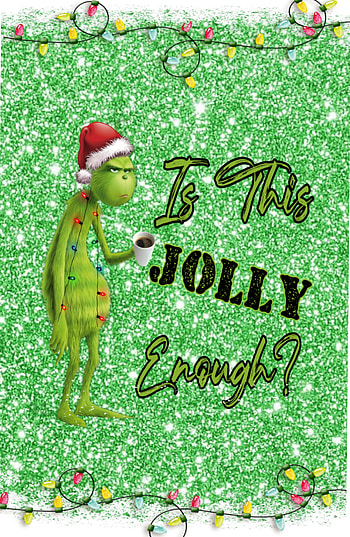 Grinchy coffee, Christmas, green, hat, grinch HD phone wallpaper