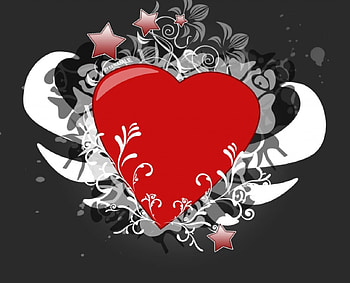 Floral heart, hearts, love HD wallpaper