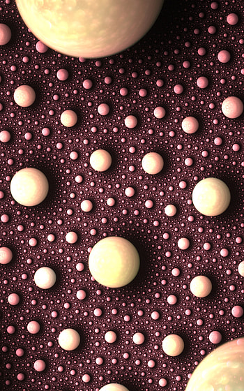 Circles, 3D, Surface, Fractal, Balls, Sphere, Spheres HD phone wallpaper