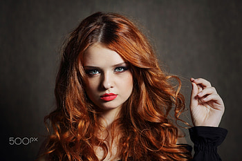 Unknown Model, babe, lady, model, red head, woman HD wallpaper