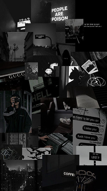 Black, 3d, dark HD phone wallpaper
