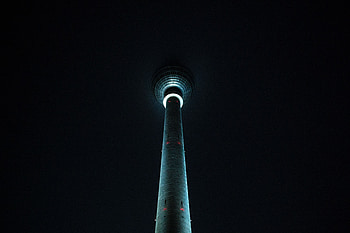 Night, Dark, Illumination, Tower, Lighting HD wallpaper