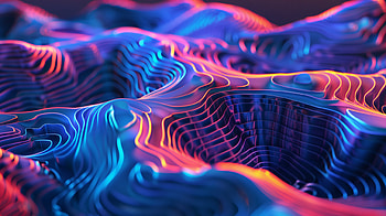 Neon Topography Abstract, Abstract, Topography, neon HD wallpaper