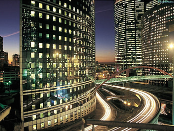 Landscape, Cities, Roads, Night, Architecture HD wallpaper