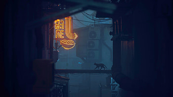 Stray Shadows: Neon Alley, Stray HD wallpaper
