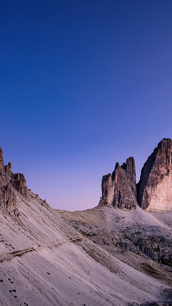 Mountain ranges, Blue skies, Panoramic vistas, Sony Xperia HD phone wallpaper
