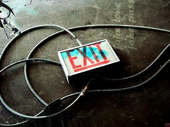 Exit, urban, abstract, graphy, cable, exitmsign HD wallpaper