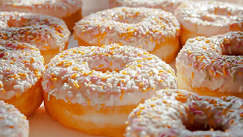 Macro donuts , Close-up masterpiece, Intricate details, Delectable treat HD wallpaper