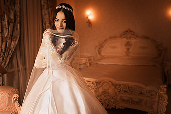 Beautiful Bride, bride, girls, white, dress HD wallpaper