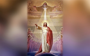 Holy Trinity, God, Jesus, Spirit, saints, angels HD wallpaper