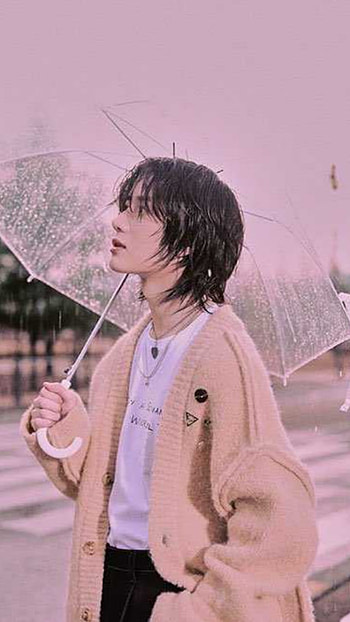 Beomgyu, UrLocalKPopEnthusiast, Rain, Cute, Bighit, KPop, Lockscreen, BighitEntertainment, ChoiBeomgyu HD phone wallpaper