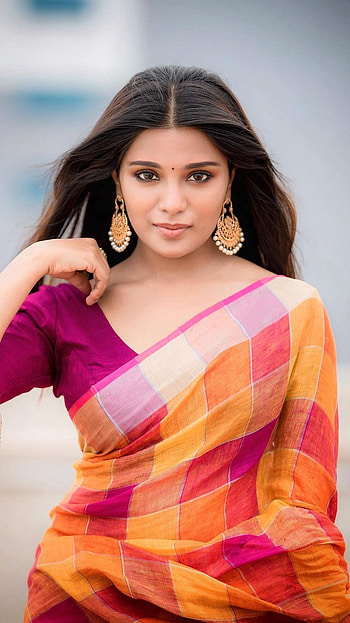Atmika, saree lover HD phone wallpaper
