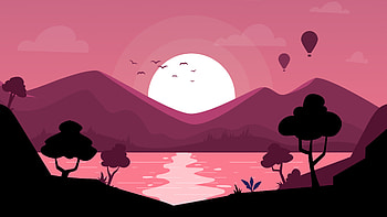 Beautiful Morning Minimal , artist, artwork, digital-art, minimalism, minimalist HD wallpaper