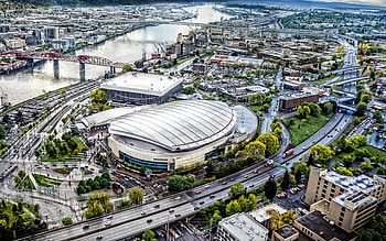 Portland, Moda center, Rose garden HD wallpaper