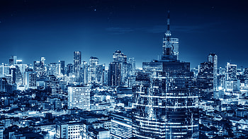 Bangkok Skyline, Travels, Night lights, Metropolitan city HD wallpaper