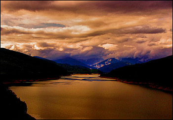 shades_of_silence, river, silent, colors, lake, sahedes, clouds, nature, sky, sunset HD wallpaper