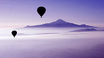 Air Balloon Mountains Landscape, air-balloon, mountains, landscape, nature HD wallpaper