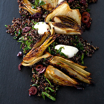 Fennel and black quinoa salad, Sarah Bolla recipe, Vibrant colors, Tantalizing flavors HD phone wallpaper