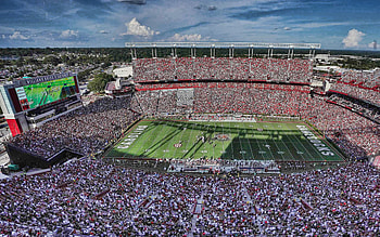 Columbia Travels, Williams Brice Stadium, South Carolina Gamecocks HD wallpaper