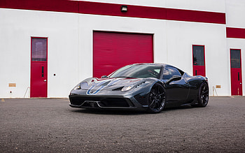 Ferrari 458 Speciale, , front view, exterior, black 458 Speciale, 458 Speciale tuning, Italian sports cars, Ferrari HD wallpaper