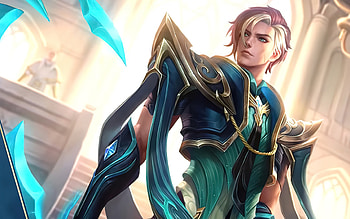 Mobile Legends Bang Bang, Aamon, portrait, Mobile Legends characters, creative art, Aamon Mobile Legends HD wallpaper