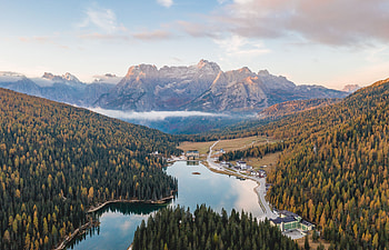 Landscape, Nature, Mountains, View From Above, Lake, Forest HD wallpaper