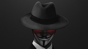 Anonymus Hat Guy , anonymus, hat, artist, artwork, digital-art, dark, black HD wallpaper