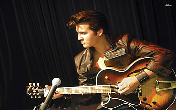 elvis presley, guitar, elvis, presley, man HD wallpaper