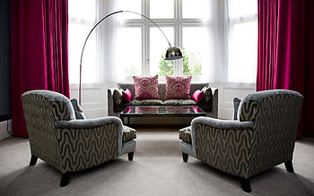 Miscellanea, Miscellaneous, Window, Style, Sofa, Armchair, Curtains, Chairs HD wallpaper