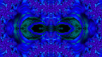 Trippy Psychedelic Fractal, trippy, psychedelic, aesthetic, blue, Abstract, fractal, abstract blue HD wallpaper