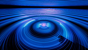 Magnetic North, abstract, digital-art, blue HD wallpaper