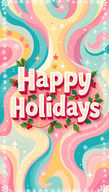 Happy Holidays : Celebrate in Style!, Happy Holidays, Festive, colorful, winter, celebration HD phone wallpaper