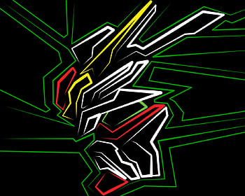 Impulse Vector, impulse, white, mecha, red, gundam, gold, dark HD wallpaper