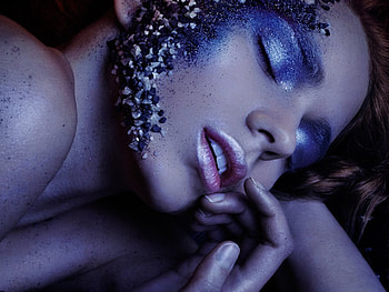 Blue Woman, blue, , sensual, woman HD wallpaper