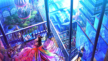 Anime Girl Roof , anime-girl, anime, artist, artwork, digital-art HD wallpaper