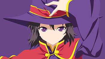 Minimal, witch, anime girl HD wallpaper