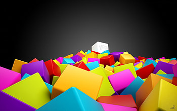 3d Cubes, 3d, cube HD wallpaper