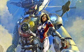 Pilot, sci-fi, fantasy, technology, mech, women HD wallpaper
