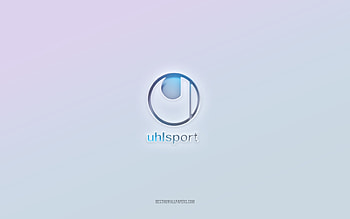 Uhlsport logo, cut out 3d text, white background, Uhlsport 3d logo, Uhlsport emblem, Uhlsport, embossed logo, Uhlsport 3d emblem HD wallpaper