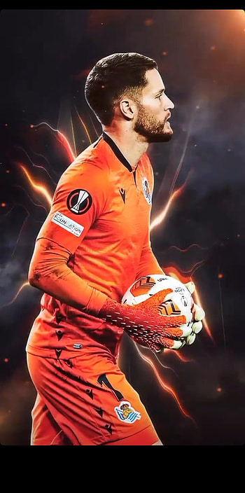 Remiro, portero, real sociedad, football, football HD phone wallpaper