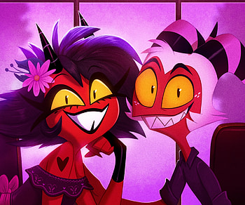 Millie & Moxxie, Moxxie (Helluva Boss), Millie (Helluva Boss), TV Show, helluva boss HD wallpaper