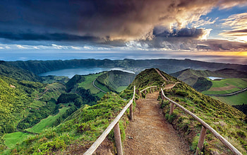 Azores beauty, Captivating landscapes, Stunning backgrounds, Serene charm HD wallpaper