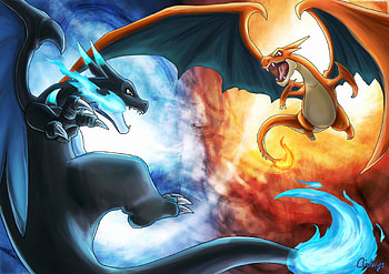 Mega Pokemon Beautiful Mega Charizard Y, Charizard X HD wallpaper