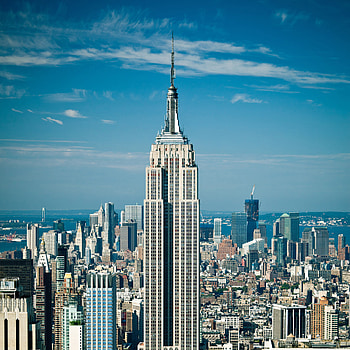 Empire State Building, Dimensional drawing, , New York state HD phone wallpaper