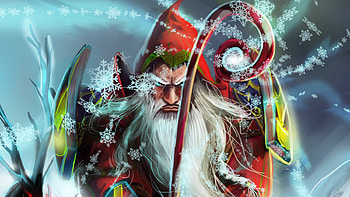 Angry Santa Claus, santa-claus, christmas, celebrations, artist, artwork, digital-art, deviantart HD wallpaper
