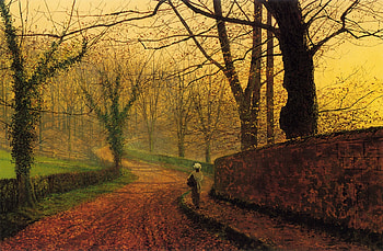 Nature, Trees, Art, Autumn, Road, Leaf Fall, Fall, Girl, Canvas, Letter HD wallpaper