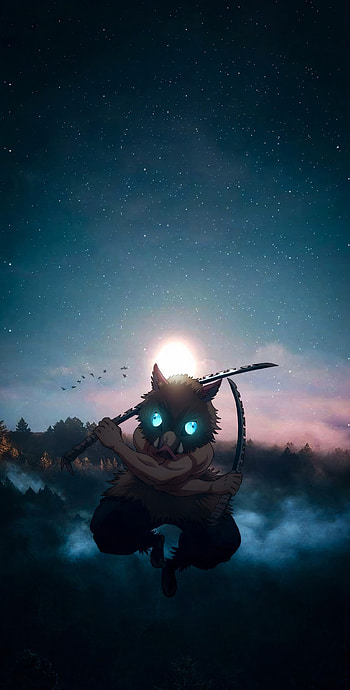 Inosuke, atmosphere, sky, inosuke_, Demon_slayer HD phone wallpaper