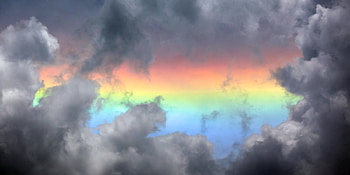 Fire Rainbow, Nature, Fire, Sky, Rainbow HD wallpaper